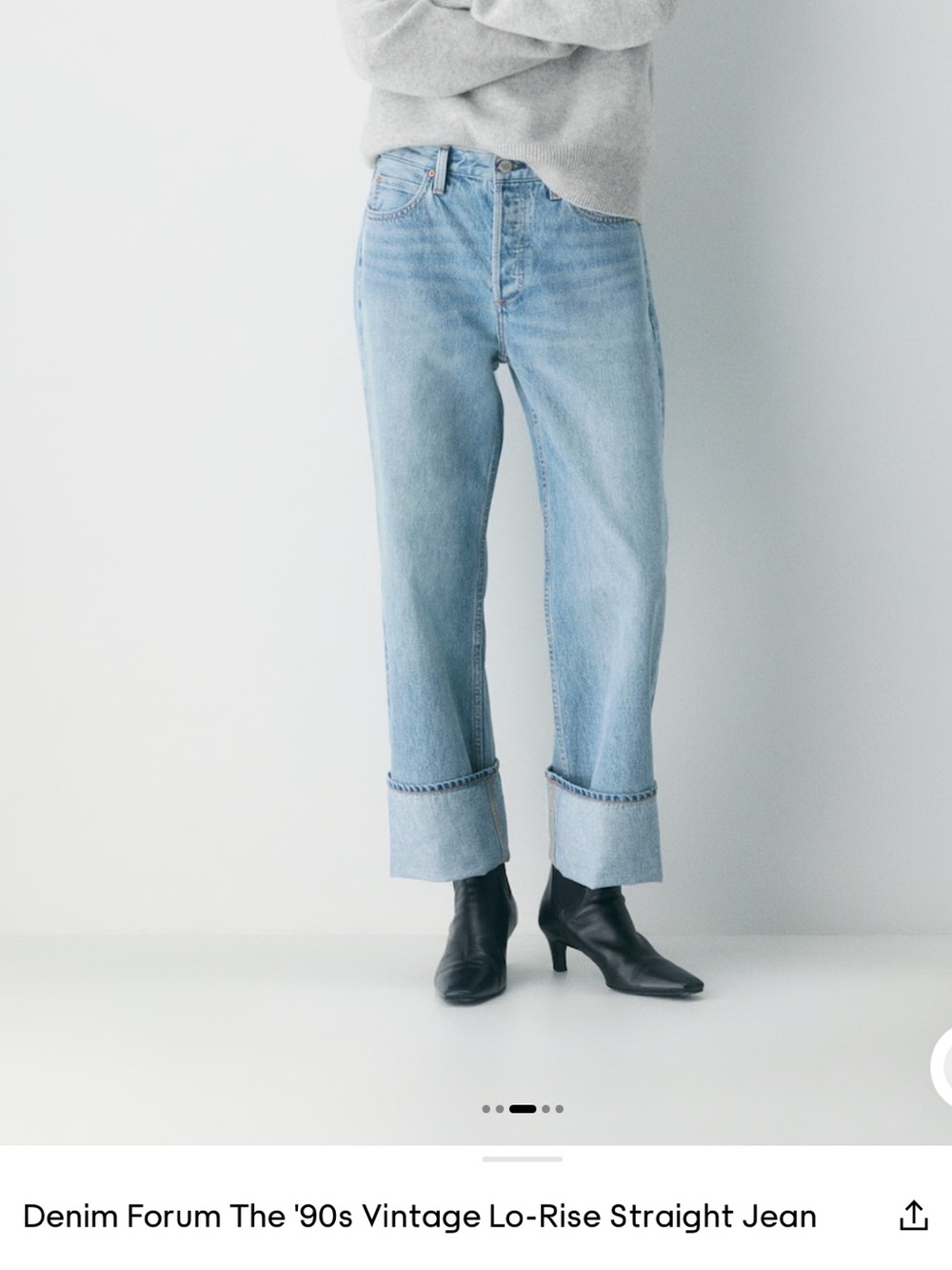 Denim Forum The 90’s Lo Rise Straight Jean